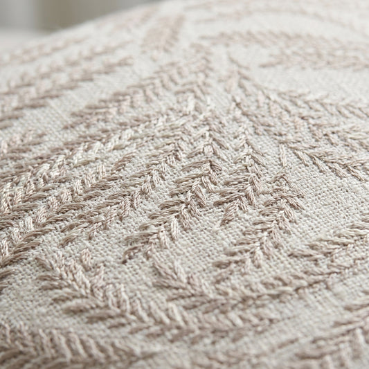 Blush Fern Pillow Cover