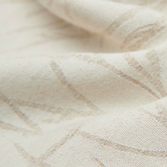 Ivory Tasseled Coral Throw Pillow