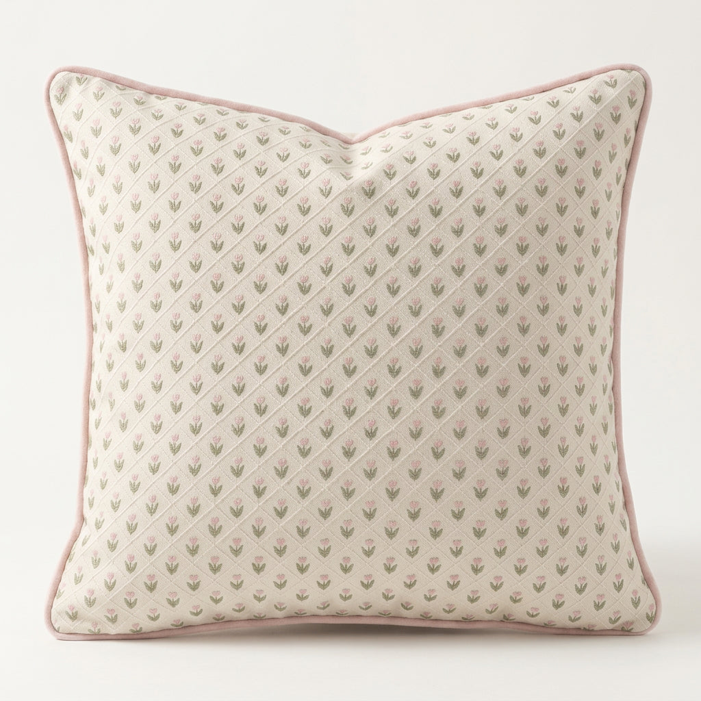 Blush Petal Pillow Cover