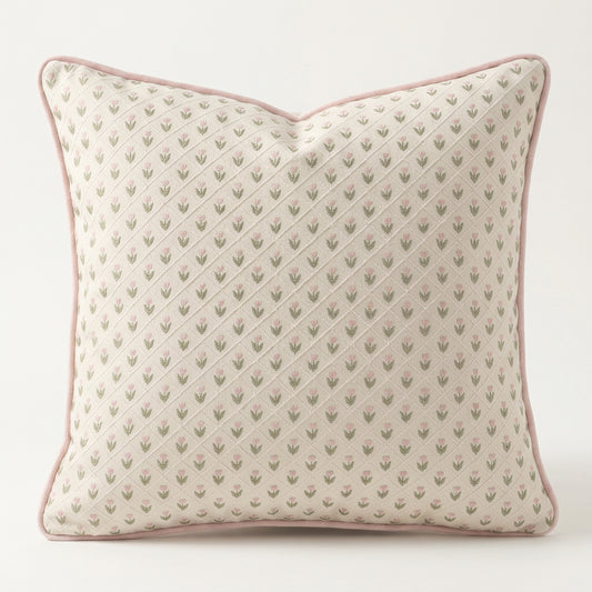 Blush Petal Pillow Cover
