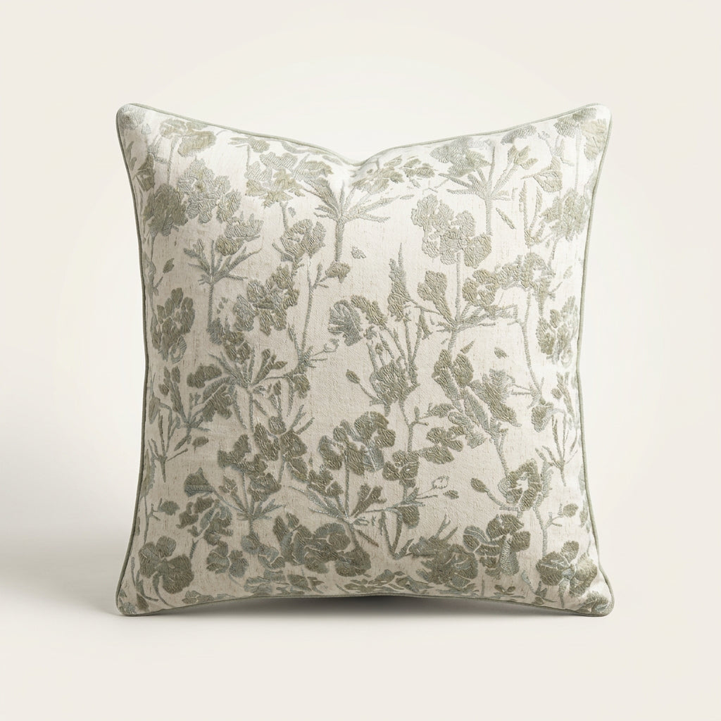 Sage Botanical Pillow Cover
