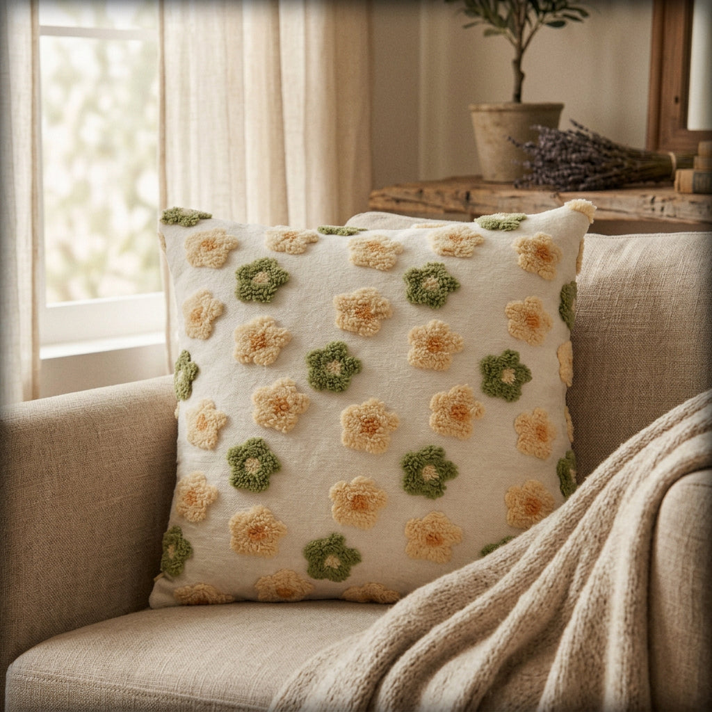 Meadow Flower Pillow Cover