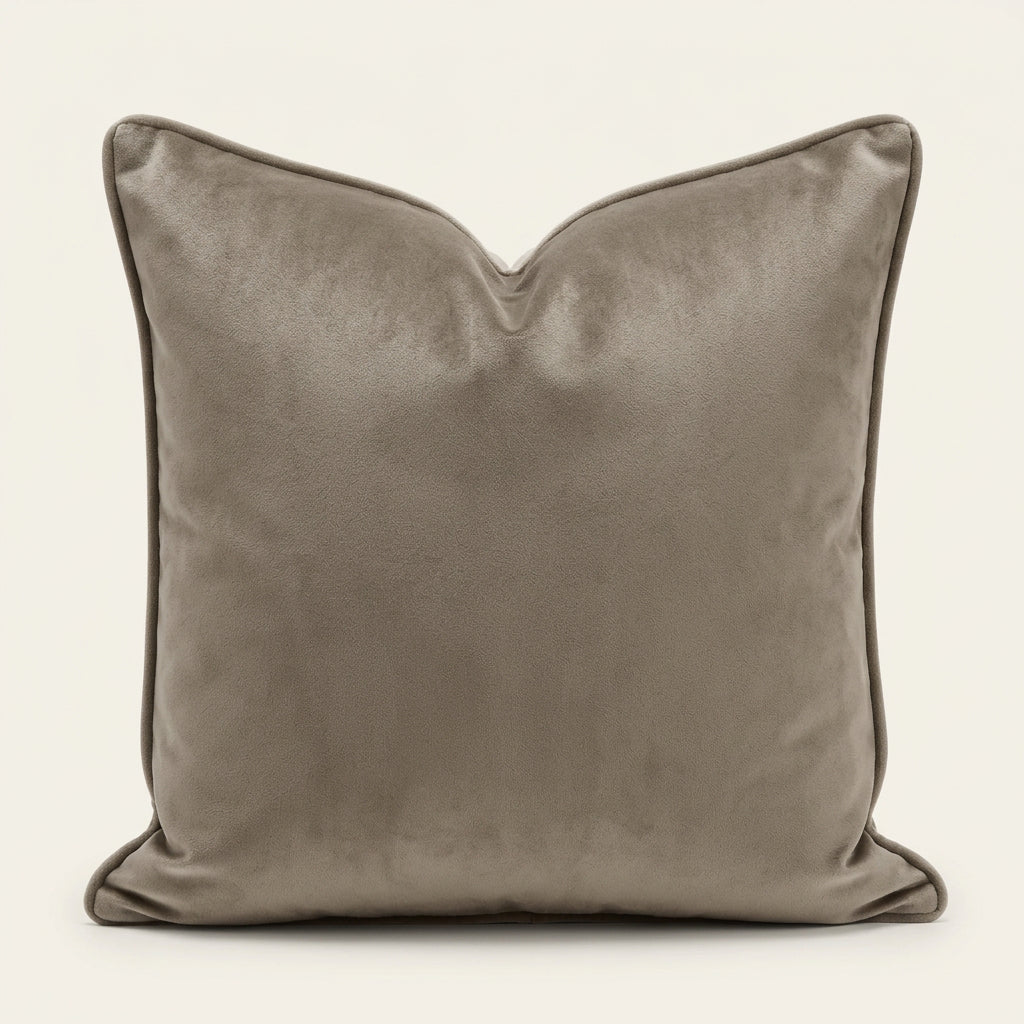 Monstera Leaf Velvet Throw Pillow