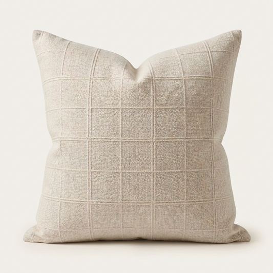 Plain Ivory Pillow Cover