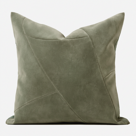 Sage Facet Velvet Pillow Cover