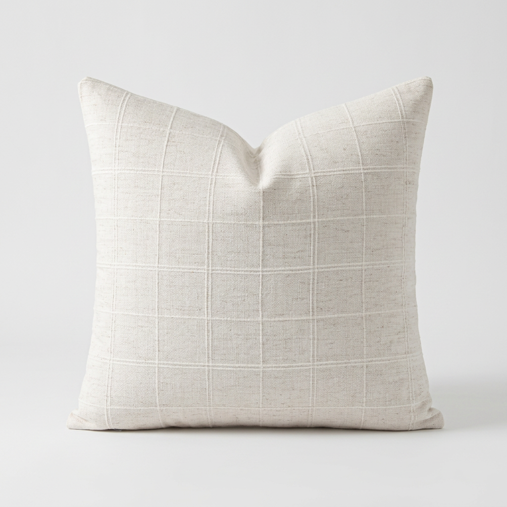 Plain Ivory Pillow Cover