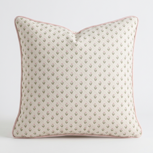 Blush Petal Pillow Cover